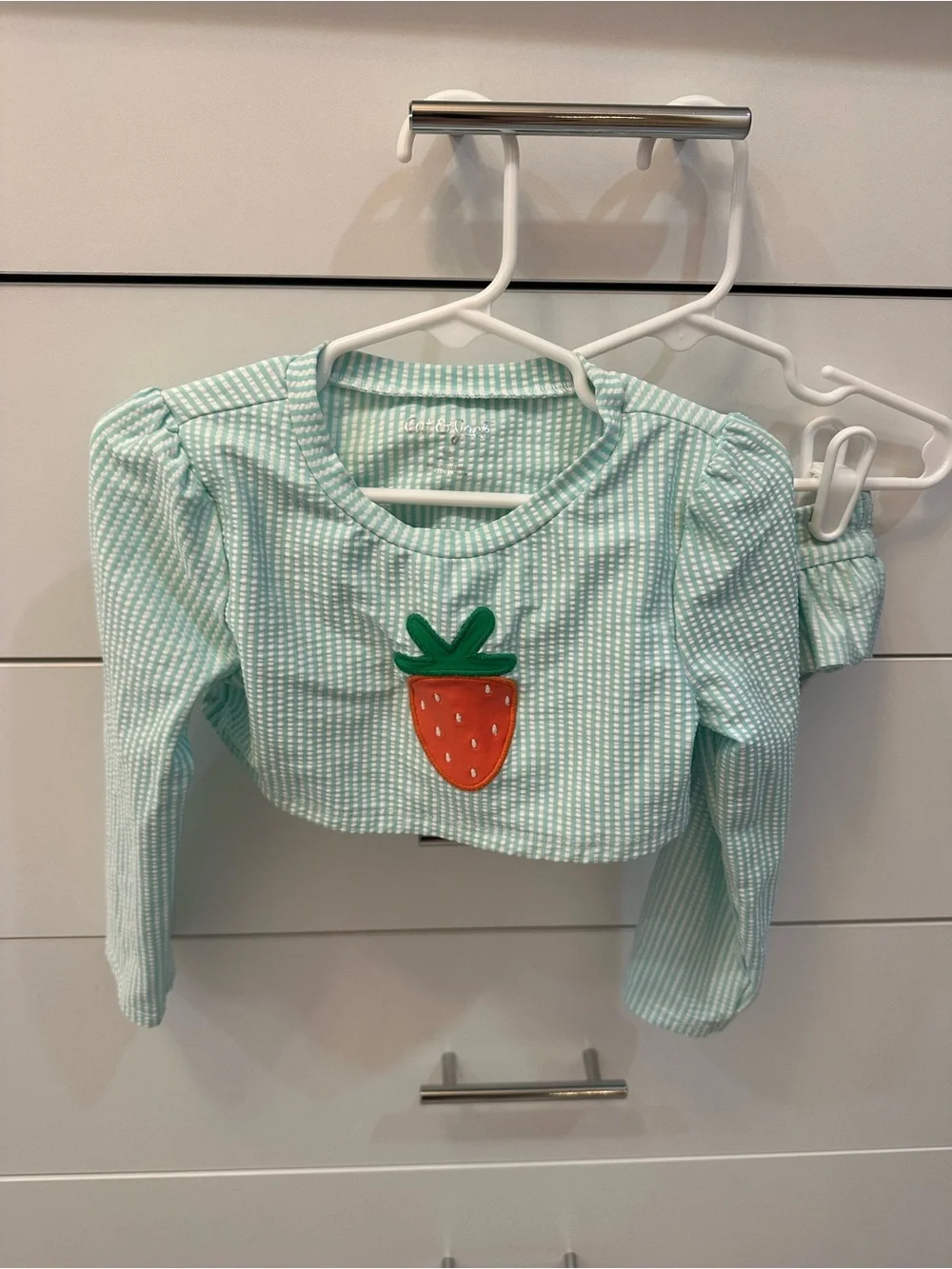 Cat & Jack Girls Strawberry Bathing Suit Size 5T